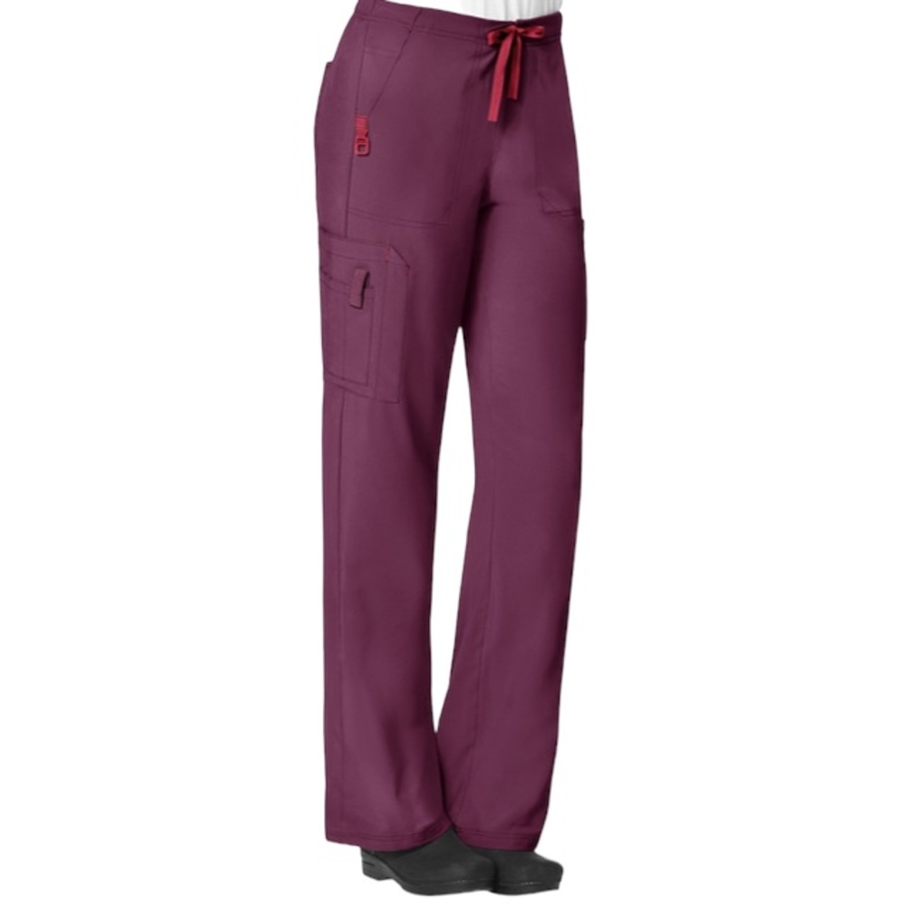 Women's Burgundy Cargo Pants
